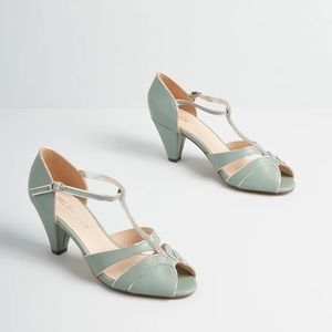ModCloth Chelsea Crew Why Certainly T Strap Heels